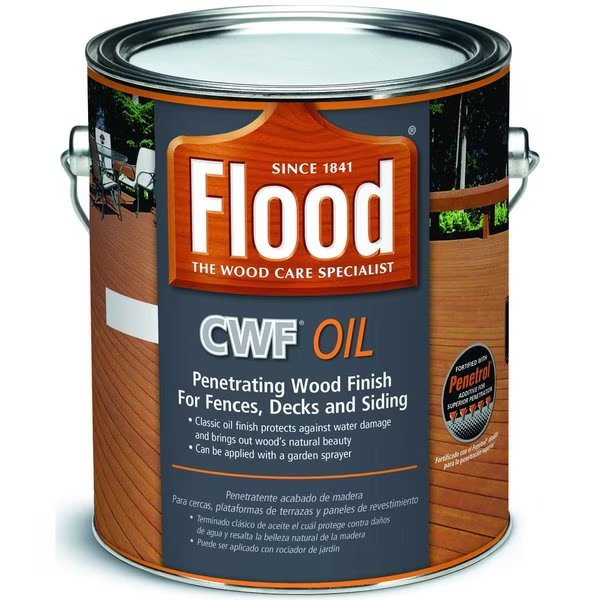 Wood Finish, Clear, Liquid, 1 gal, Flood, Mfr#: FLD447-01