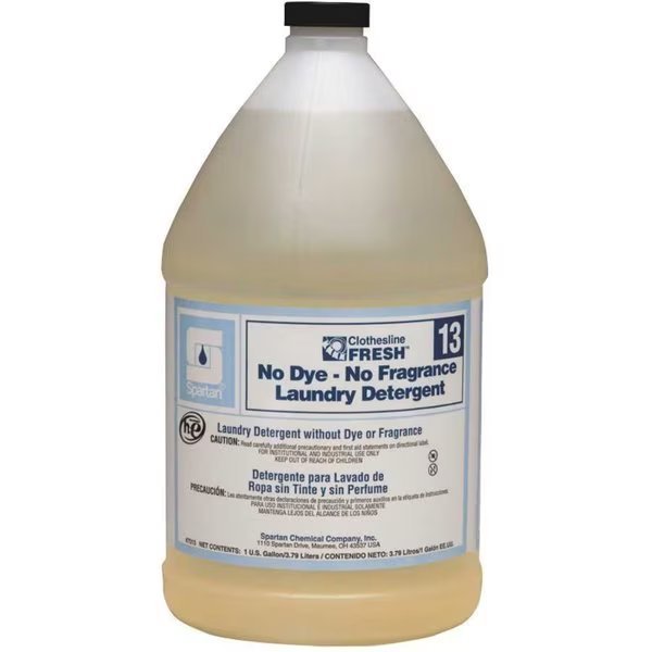 Clothesline Fresh 1 Gallon No Dye-No Fragrance Laundry Detergent, Spartan Chemical, Mfr#: 701304