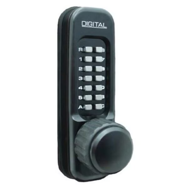 Keyless Heavy Duty Passage Knob Panic Trim Jet Black, Lockey, Mfr#: 160P-JB