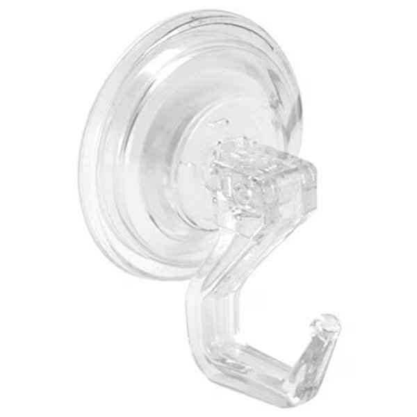 Robe Hook 2.8-in H X 2-in W X 2-in L Clear Clear, Idesign, Mfr#: 52820