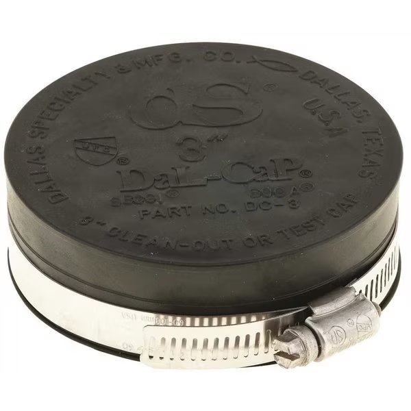 DAL-CAPS CLEANOUT OR TEST CAP 3IN, Dallas Specialty, Mfr#: DC-3