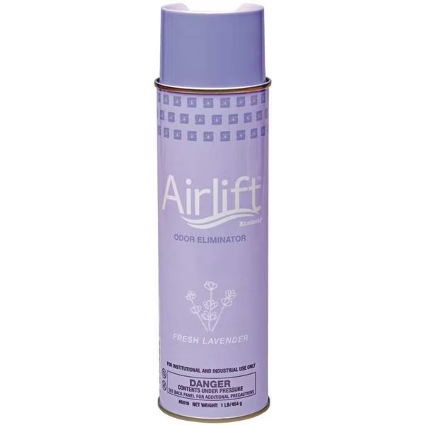 Airlift Xcelente Odor Eliminator 16oz. Aerosol Can Fresh lavender Scent Odor Eliminator, 12PK, Spartan Chemical, Mfr#: 601900