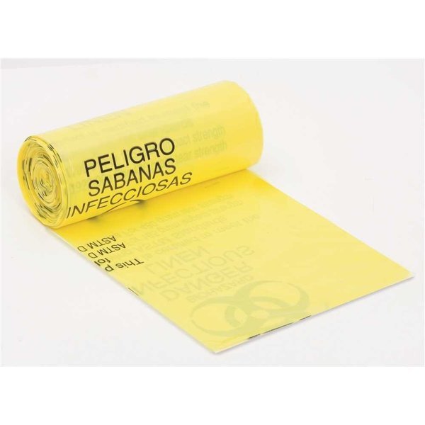 23 Gal. Yellow Infectious Waste Can Liner, 10PK, Berry Plastics, Mfr#: HSP3043HPY