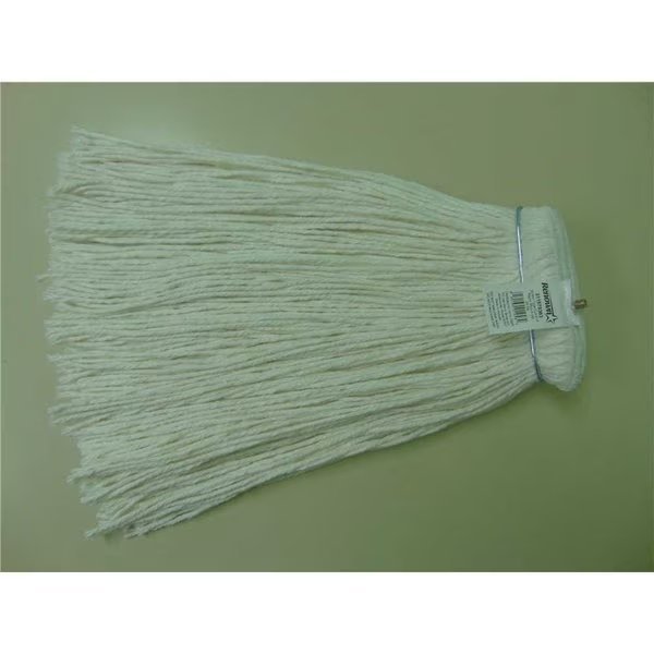24 oz. 4-Ply White Metal Screw Type Headband Rayon Cut End Mop Head, 6PK, Renown, Mfr#: RM-32024BKHP