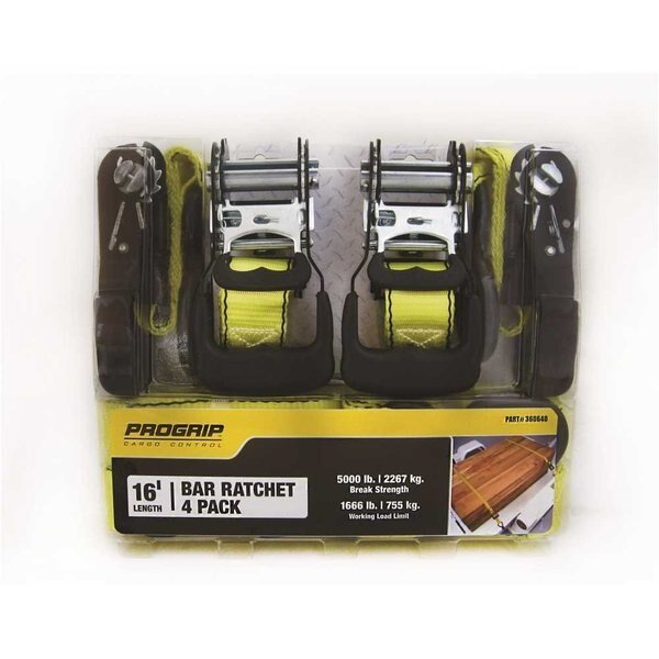 ProGrip 16 ft. x 1.50 in. 5000 lbs. Heavy-Duty Tie Down Ratchet, Usa Products Groups, Mfr#: 360640