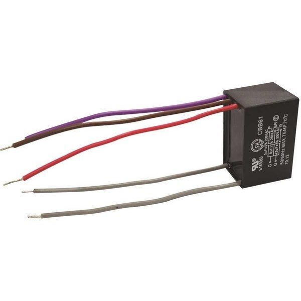 Black Accessories-Capacitor for ceiling fan use, National Brand, Mfr#: 37999