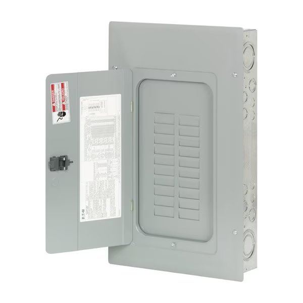 Load Center, BRP, 20 Spaces, 200A, 120/240V AC, Main Lug, 1 Phase, Eaton, Mfr#: BRP20L200