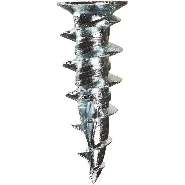 Triple-Grip Screw Anchor, 52 lbs Tension Strength, 200 PK, Cobra, Mfr#: 033T