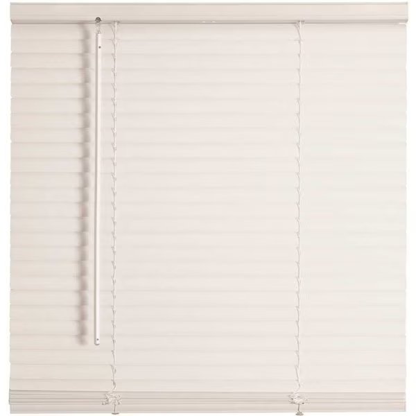 TruTouch White Cordless Light Filtering Vinyl Mini Blinds with 1 in. Slats 47 in. W x 72 in. L, Champion, Mfr#: 484994