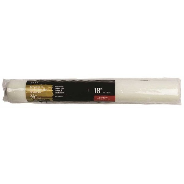 18 in. x 3/8 in. Shed Resistant White Woven Paint Roller Cover, National Brand, Mfr#: RC101-18