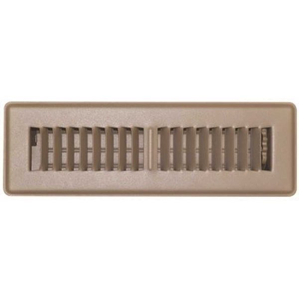 2 in. x 10 in. Brown Floor Register, Tru Aire, Mfr#: 150MB 02X10