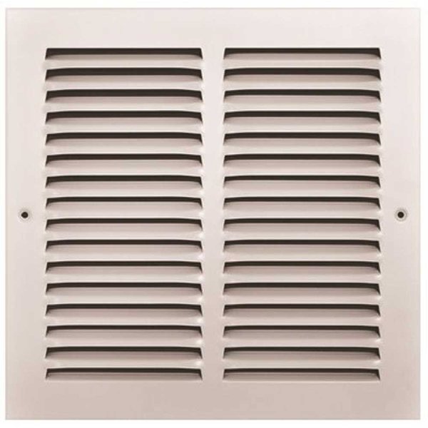 10 in. x 10 in. White Stamped Return Air Grille, Tru Aire, Mfr#: 170 10X10