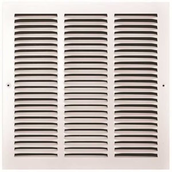 14 in. x 14 in. White Stamped Return Air Grille, Tru Aire, Mfr#: 170 14X14