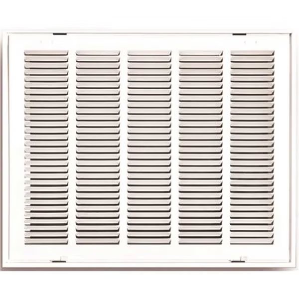 20 in. x 20 in. White Stamped Return Air Filter Grille with Removable Face, Tru Aire, Mfr#: 190RF 20X20