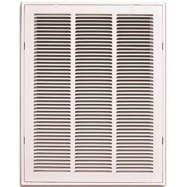 16 in. x 20 in. White Stamped Return Air Filter Grille with Removable Face, Tru Aire, Mfr#: 190RF 16X20