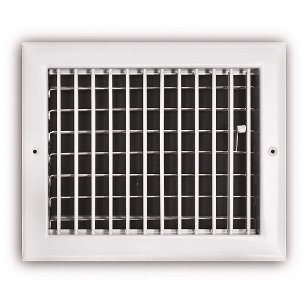 10 in. x 8 in. Steel Adjustable 1-Way Wall/Ceiling Register, Tru Aire, Mfr#: 210VM 10X08