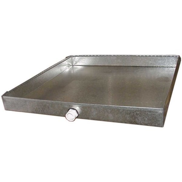 32 in. x 32 in. 26-Gauge Drain Pan with PVC Connector, Master Flow, Mfr#: 26DDP32X32