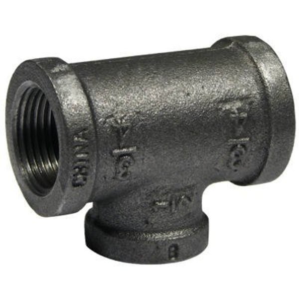Reducing Tee 3/4-in FIP each X 3/4-in D FIP Black Malleable Iron Black, Stz, Mfr#: 520-743HN