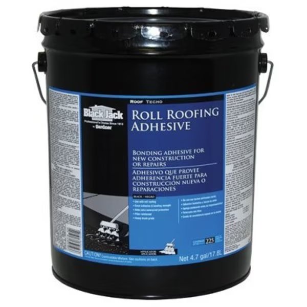 Roll Roofing Adhesive Gloss Black Asphalt 5 gal Black, Black Jack, Mfr#: 6150-9-30