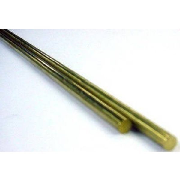 Decorative Metal Rod, 5/32 in Dia, 12 in L, 260 Brass, 260 Grade, Cr Laurence, Mfr#: 8165