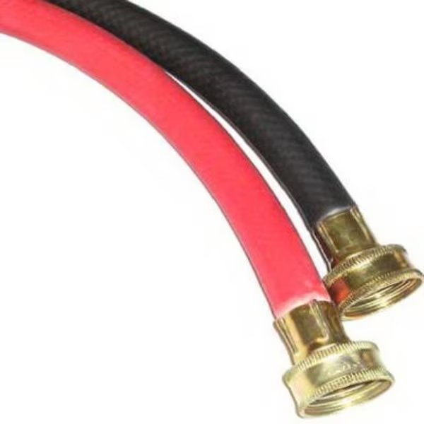 Washing Machine Supply Line 3/8-in FGH X 3/4-in D FGT 4 ft. Rubber, Ultra Dynamic Products, Mfr#: WA6RB7004