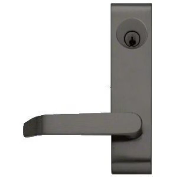 Dark Bronze Locking Flat Lever Outside Trim, Jackson, Mfr#: 9500LV02313