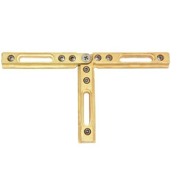 Brass Adjustable 'T' Bracket for the Deluxe Header Kit, Cr Laurence, Mfr#: BHC373T