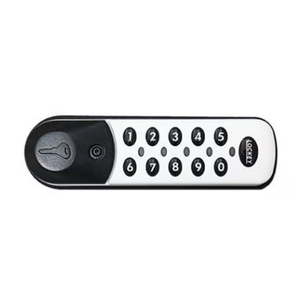 Digital Electronic Cabinet Lock For Wet/Chlorinated Areas Standard White Left, Lockey, Mfr#: EC781-WL