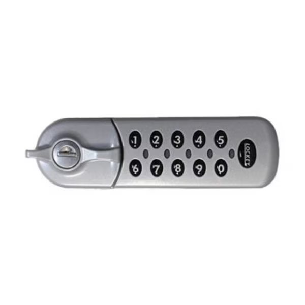 Flush Fit Electronic Cabinet Lock Standard Silver Left, Lockey, Mfr#: EC784-SL
