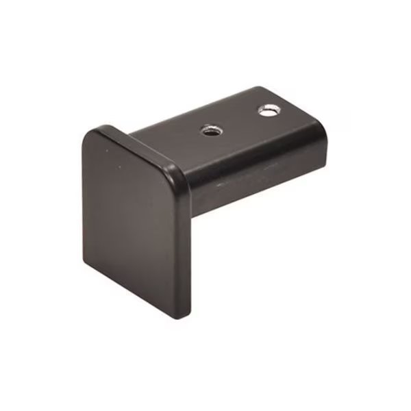 Matte Black 11 Gauge End Cap for 3/4-in Cap Rail, Cr Laurence, Mfr#: GRL107ECMBL