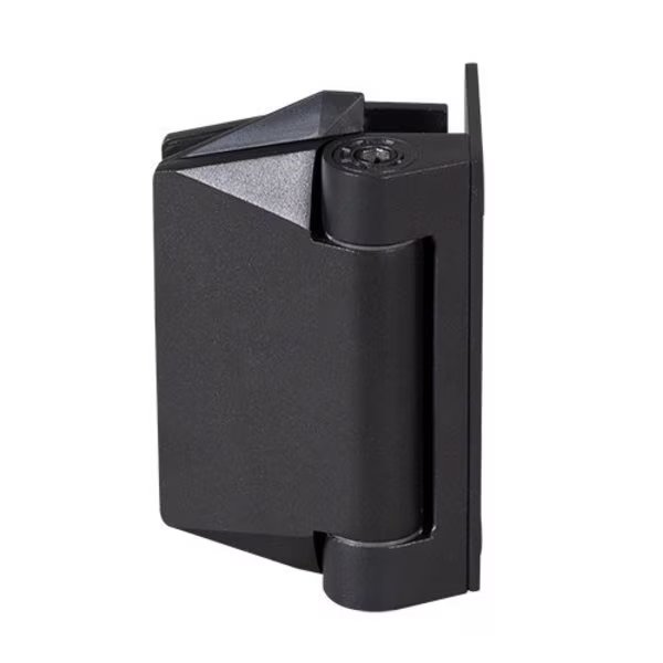 Matte Black Wall Mount Polaris 125 Series Soft Close Gate Hinge, Cr Laurence, Mfr#: P0L037125MBL