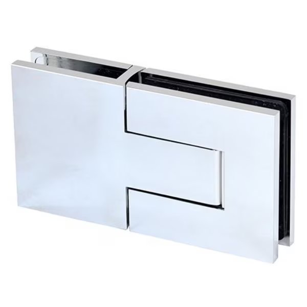 Chrome Palermo Glass-to-Glass 180 Degree Hinge, Cr Laurence, Mfr#: PAL180CH