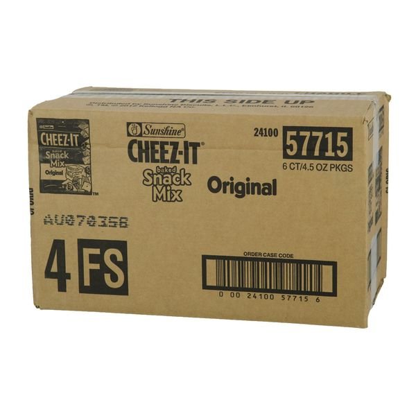 Cheez-It Crackers Classic Snack Mix 4.5 oz. Bag, PK6, Cheez-It, Mfr#: 2410057715