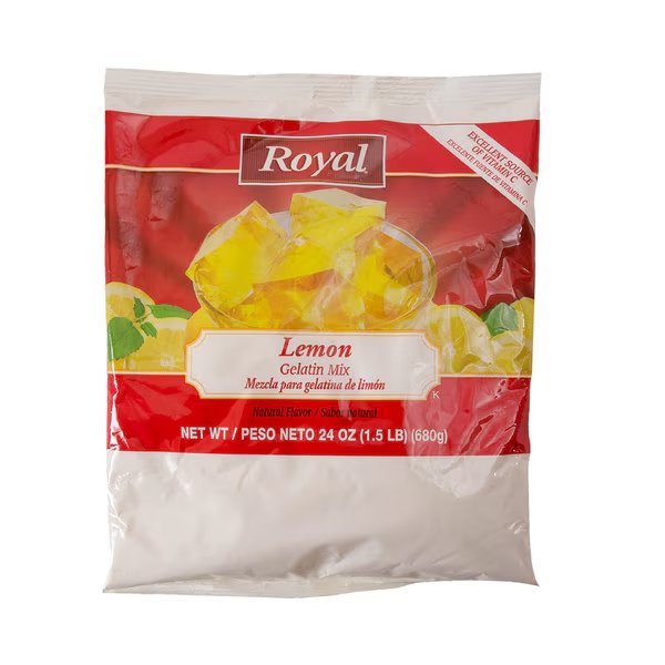 Royal Lemon Gelatin Mix 24 oz., PK12, Royal, Mfr#: 48103