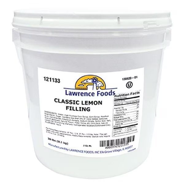 Lawrence Foods Classic Lemon Filling 2 gal. Pail, Lawrence Foods, Mfr#: 121133