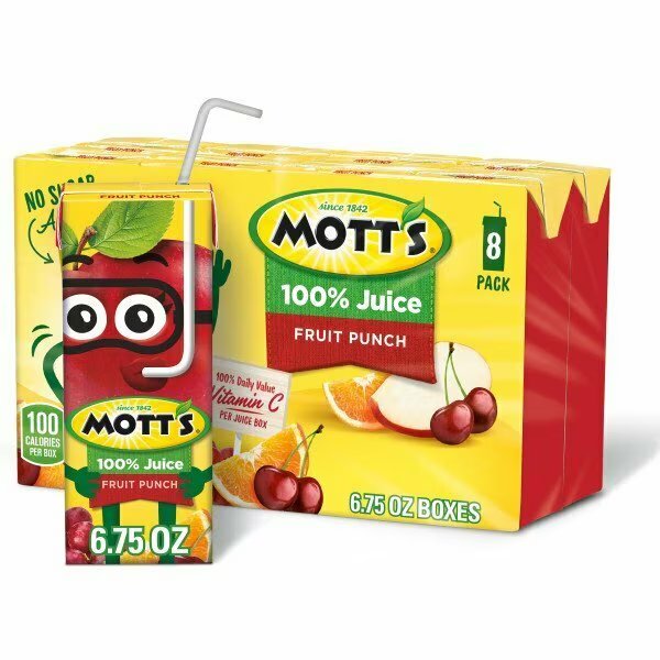 Mott's 100% Juice Fruit Punch 6.75 oz. Carton, PK32, Motts, Mfr#: 10003393