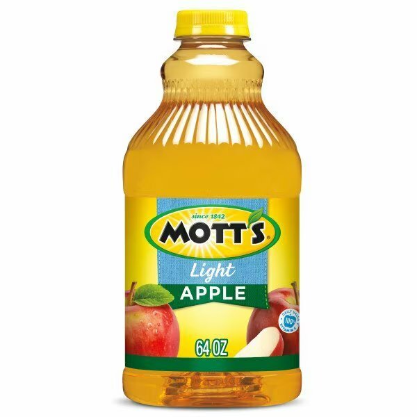 Mott's Light Apple Juice 64 fl. oz. Jug, PK8, Motts, Mfr#: 10014812