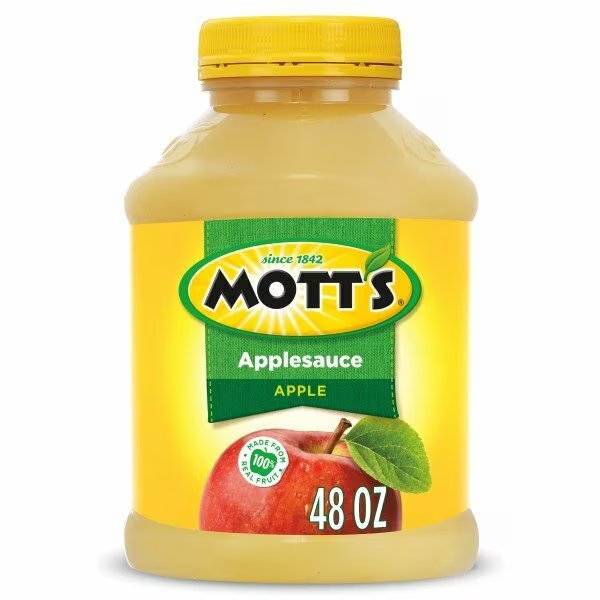 Mott's Applesauce 48 oz. Plastic Jar, PK8, Motts, Mfr#: 10029842