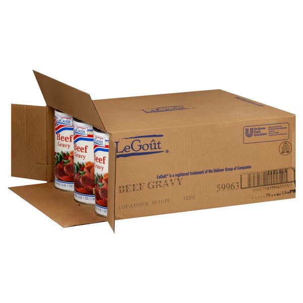 Legout Sauces/Gravies Beef Heat & Serve Gravy 49 oz., PK12, Legout, Mfr#: 3750059963
