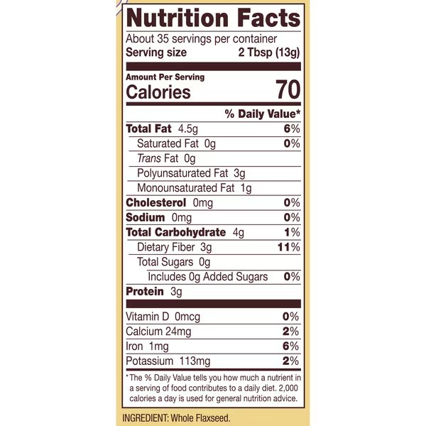 Bob's Red Mill Gluten Free Brown Flaxseed Meal 16 oz. Bag, PK4, Bobs Red Mill Natural Foods, Mfr#: 1235S164