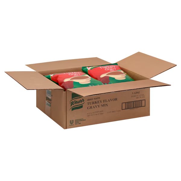 Knorr Turkey Gravy Mix 1lbs, PK6, Knorr, Mfr#: 84129486