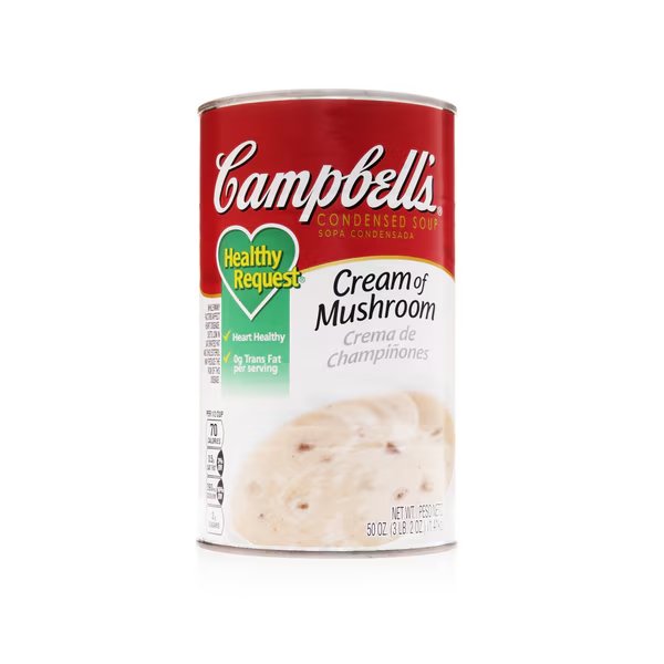 Condensed Soup Healthy Request Cream Of Mushroom Soup 50 oz., PK12, Campbells, Mfr#: 000004144