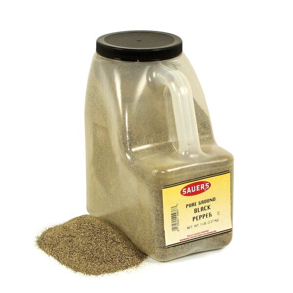 Sauer Black Ground Pepper 5lbs Bottle, PK3, Sauer, Mfr#: 00937