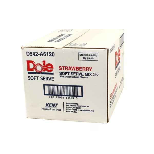 Dole Strawberry Soft Serve Mix 4.5lbs, PK4, Dole, Mfr#: D542-A6120