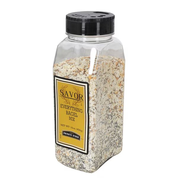 Everything Bagel Mix 16 oz., PK6, Savor Imports, Mfr#: 659138021687