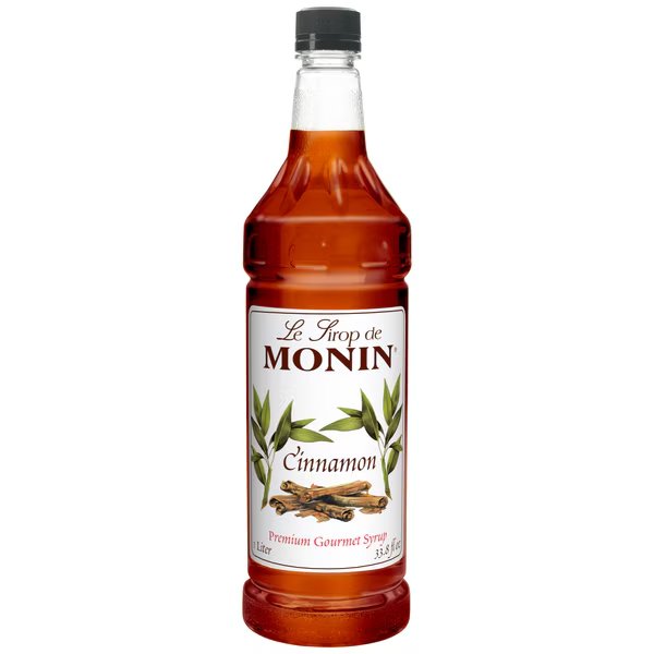 Monin Cinnamon Syrup 1 Liter Bottle, PK4, Monin, Mfr#: M-FR012F