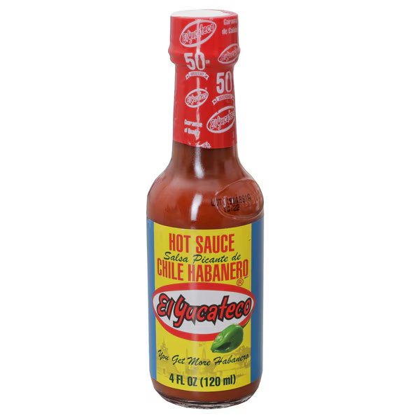 Red Haberno Hot Sauce 4 fl. oz., PK12, El Yucateco, Mfr#: 10816493010016