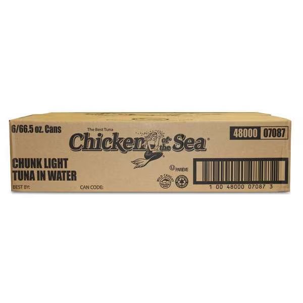 Chicken Of The Sea Imported Water Light Chunk Tuna 66.5 oz. Can, PK6, Chicken Of The Sea, Mfr#: 10048000070873