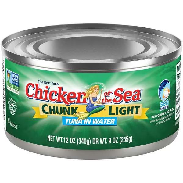 Chicken Of The Sea Chunk Light Tuna In Water Kosher 12 oz. Can, PK24, Chicken Of The Sea, Mfr#: 10048000011647
