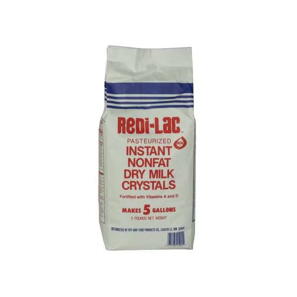 Ryt-Way Instant Nonfat Dry Milk Crystals 5lbs, PK6, Ryt-Way, Mfr#: F8881160